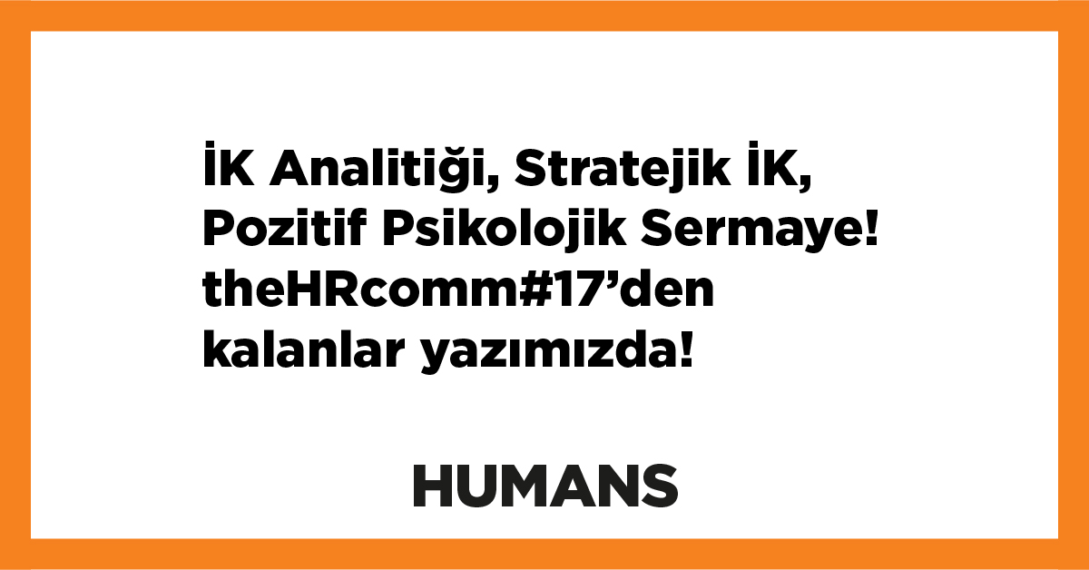 2019-2020 sezonun ilk the HR communicators’ının ardından... 